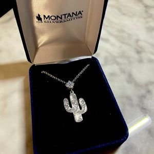 Silver Cactus Montana Silversmith Necklace